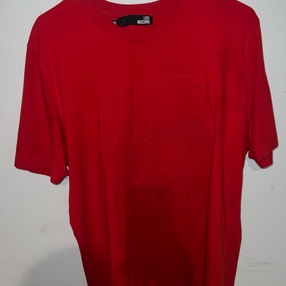 Love Moschino Red Men's Shirt